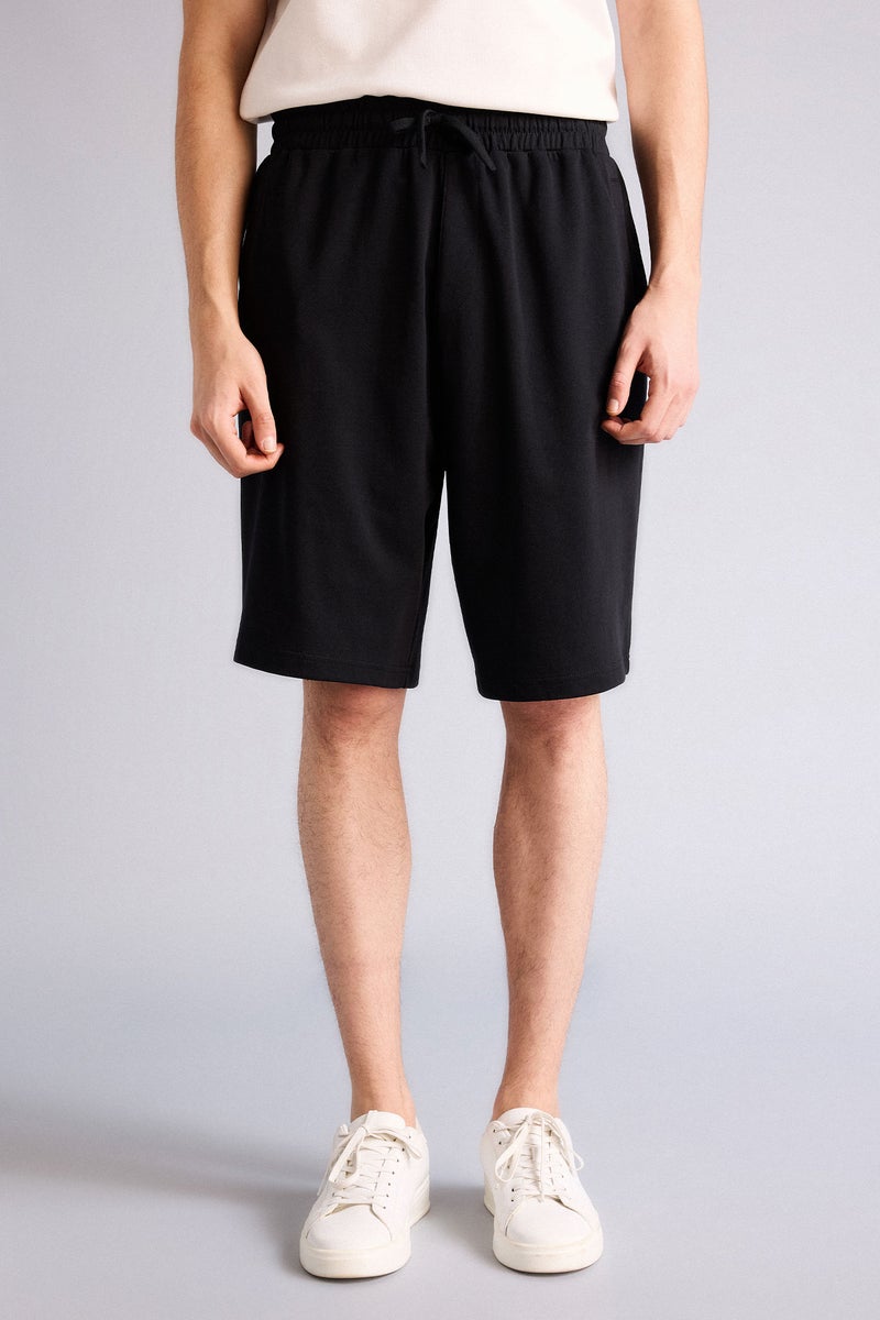 DeFacto Black Man Baggy Fit Shorts Casual - Image 3